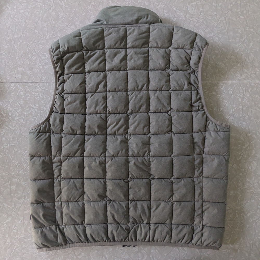 Save the Duck Mens XL Stretch Puffer Vest Grey Plumtech Quilted - Picture 2 of 7
